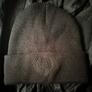 Black beanie from the brand PINK brand new only put on once